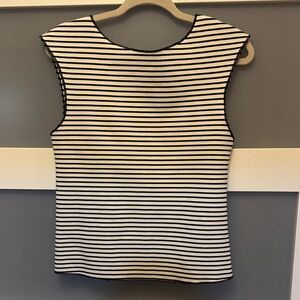 Anthropologie Striped Low Back Black and White Women's Top Like new!  Stretchy